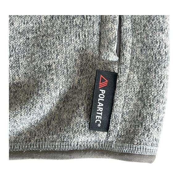 J Crew Nordic Men’s Medium Gray Jacket Polartec Sweater Fleece - Picture 11 of 11
